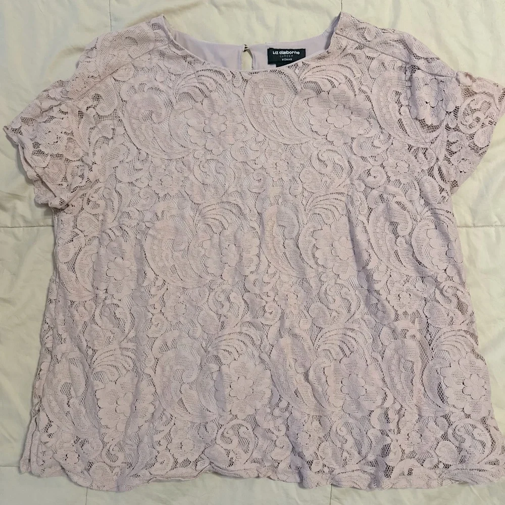 BOGO: Pink Lace Blouse - Picture 1 of 2